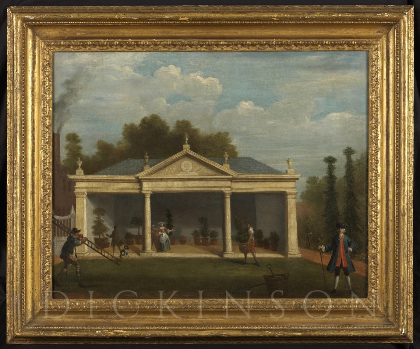 A View of a Garden Pavilion - Dickinson